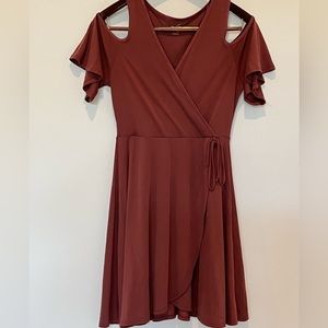 Beautiful brown free flowing lightweight dress